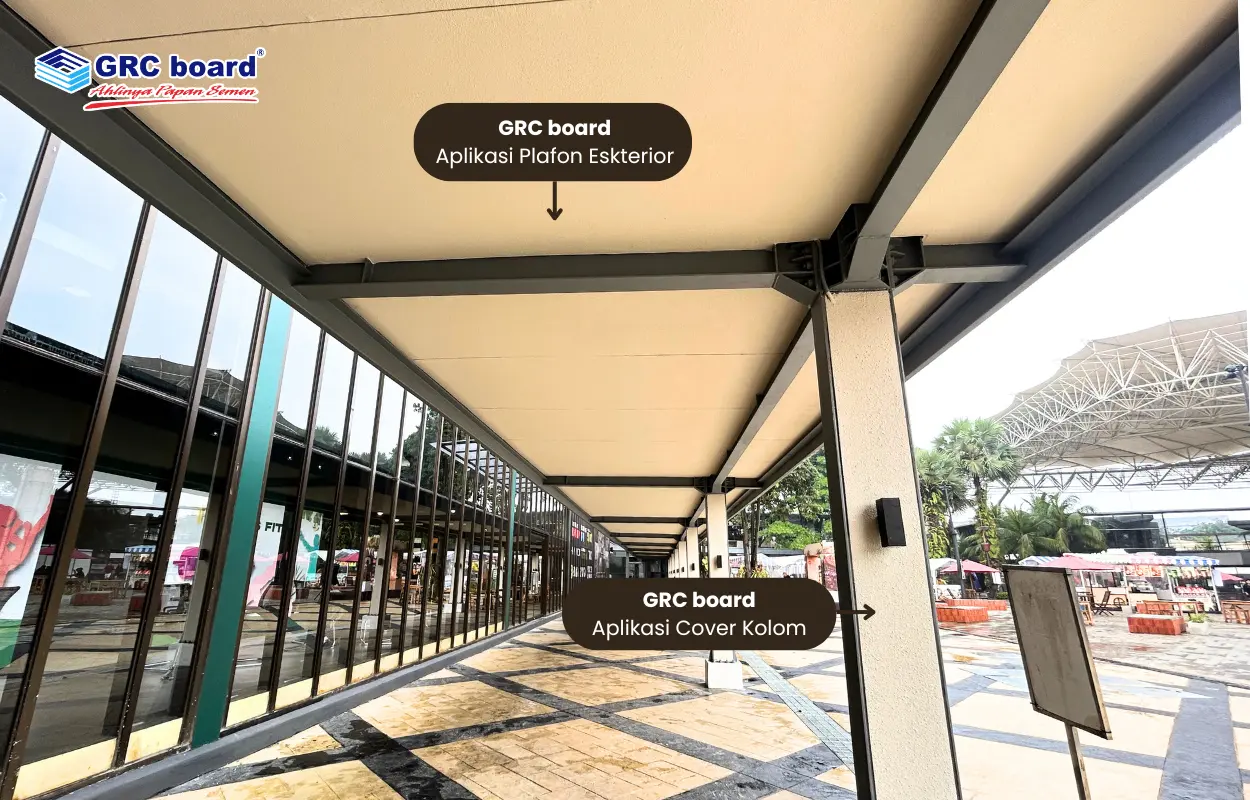 Elemen Dekoratif GRC board di The Breeze BSD Tangerang